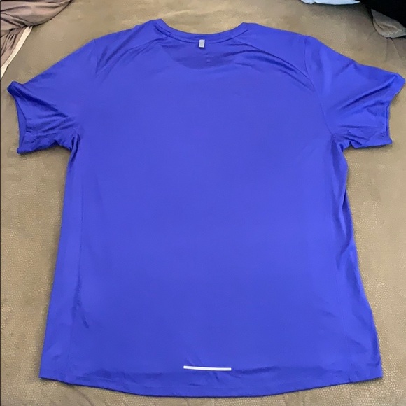 Nike Men’s Dri fit running t-shirt royal blue LG - Picture 2 of 3